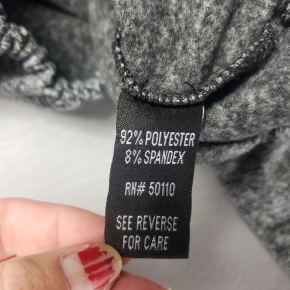 love ari gray speckle cropped sweater juniors size XL - Picture 8 of 11